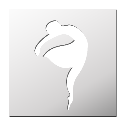 Pochoir Danseuse