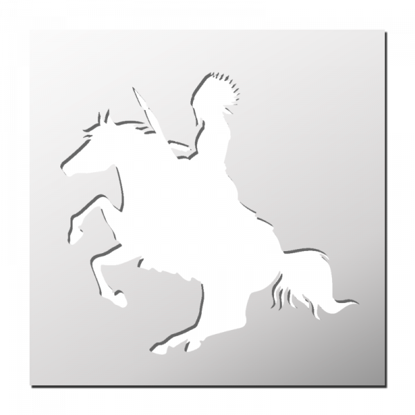 Pochoir Indien à cheval