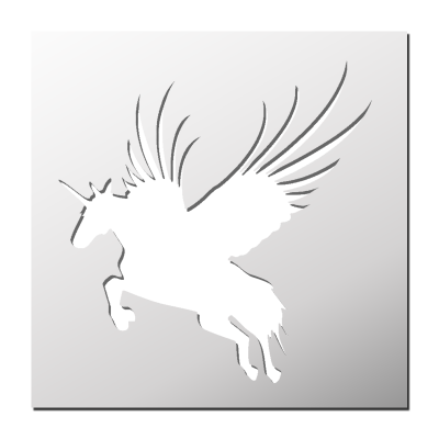 Pochoir Licorne