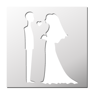 Pochoir Mariage