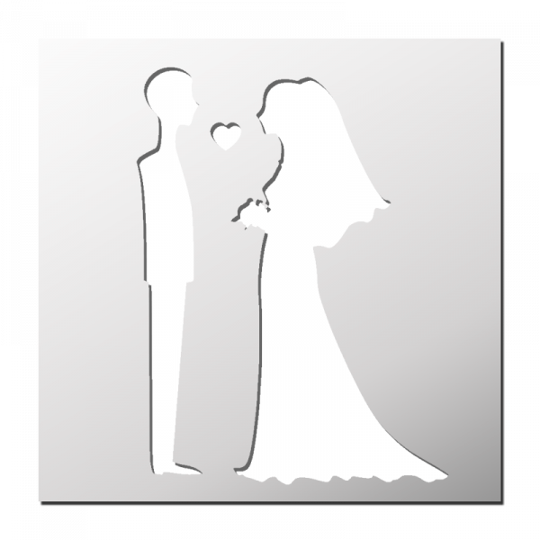 Pochoir Mariage