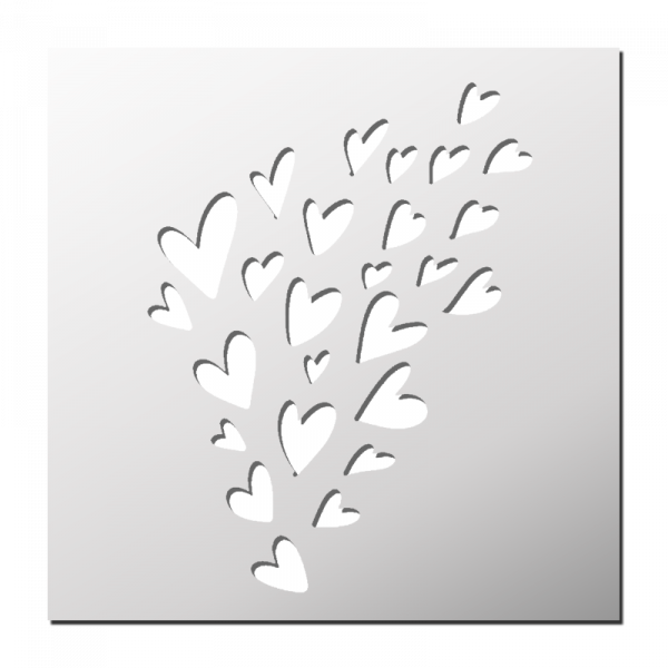 Pochoir Coeurs