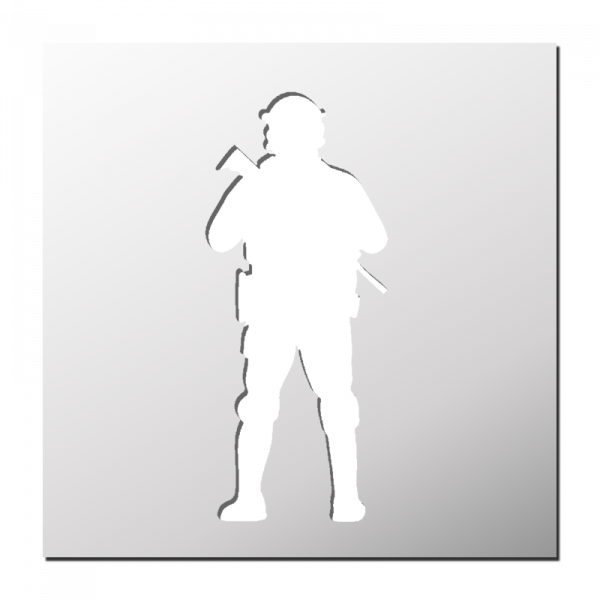 Pochoir Soldat