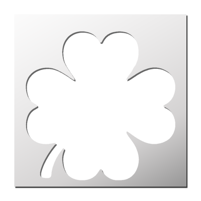 Pochoir Trèfle à quatre feuilles