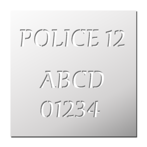 Police 12 (Lettres et Chiffres)