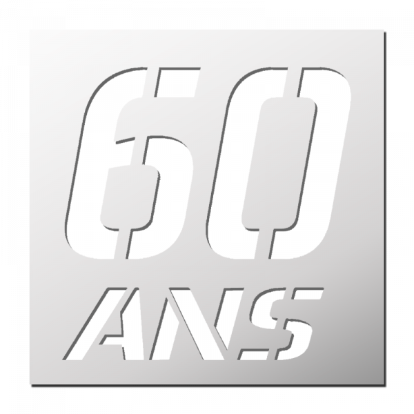 Pochoir Anniversaire 60 Ans 🎂