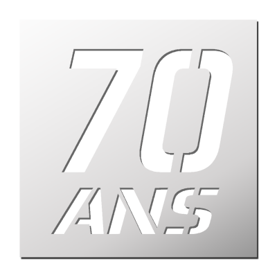 Pochoir Anniversaire 70 Ans 🎂