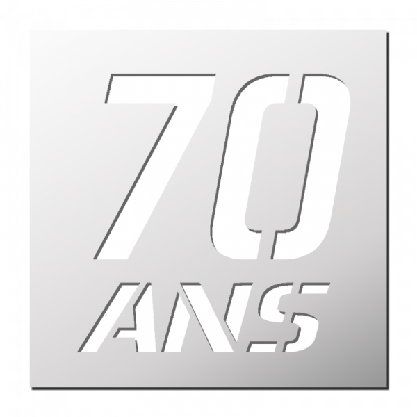 Pochoir Anniversaire 70 Ans 🎂