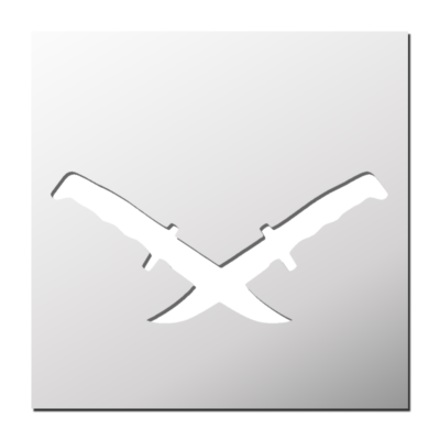 Pochoir Arme Couteaux