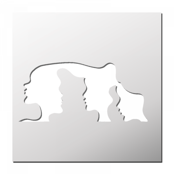 Pochoir Art Visages