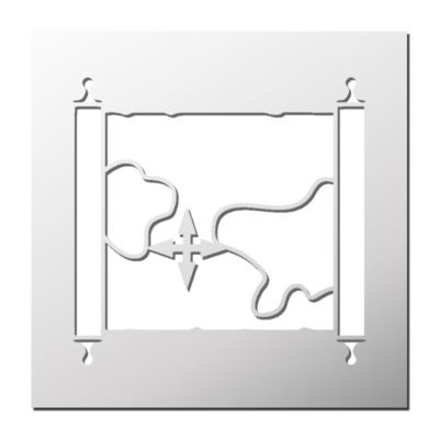 Pochoir Carte au Trésor