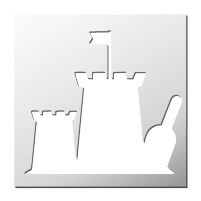 Pochoir Château de sable