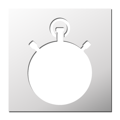 Pochoir Chronomètre