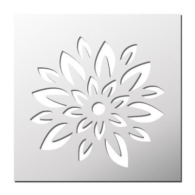 Pochoir Fleur