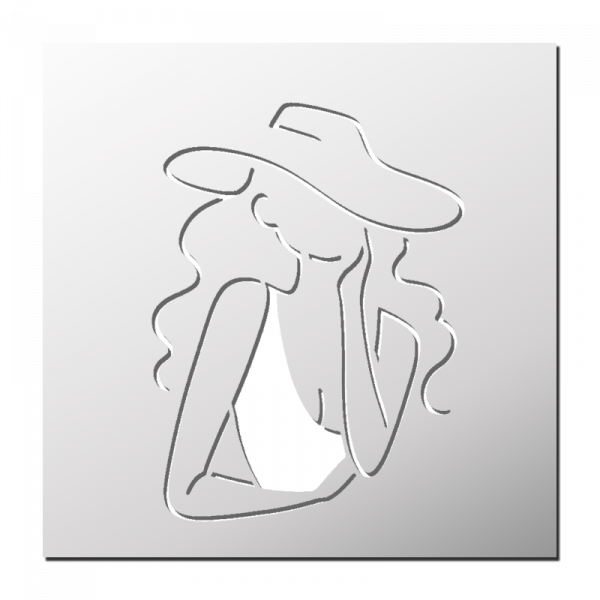 Pochoir Silhouette Femme
