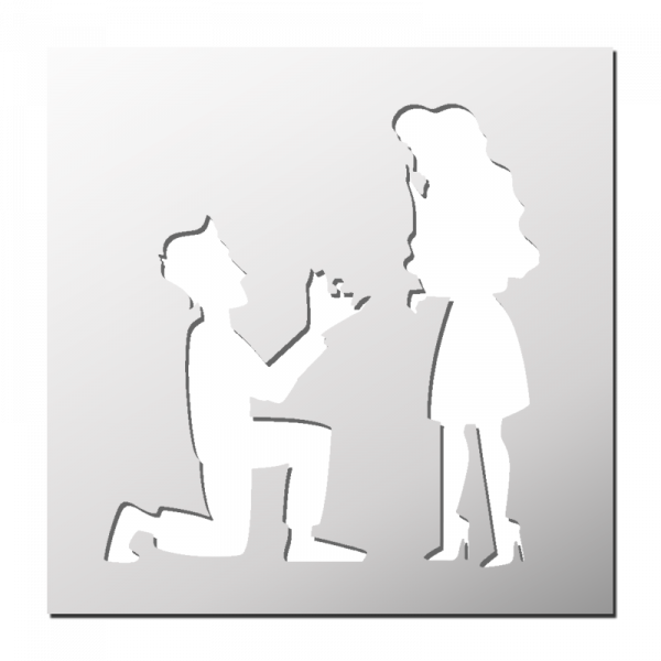Pochoir Demande en Mariage