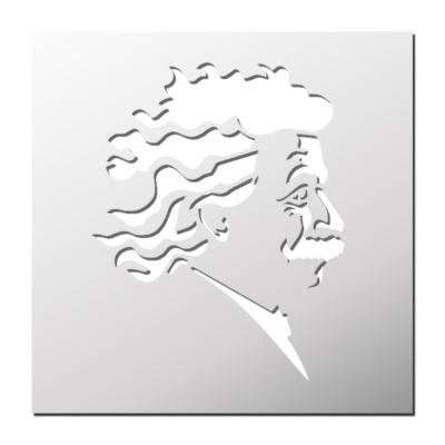 Pochoir Albert Einstein