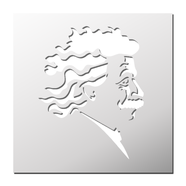 Pochoir Albert Einstein