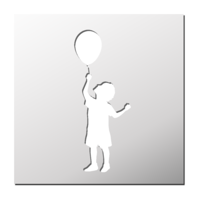 Pochoir Enfant Ballon