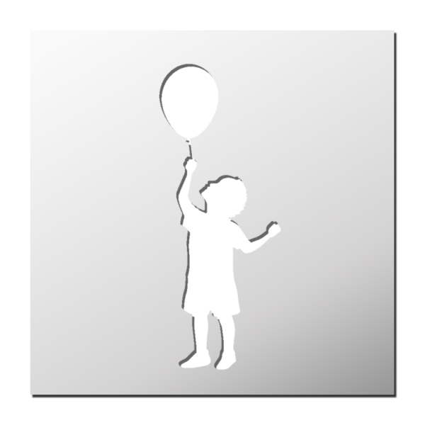Pochoir Enfant Ballon