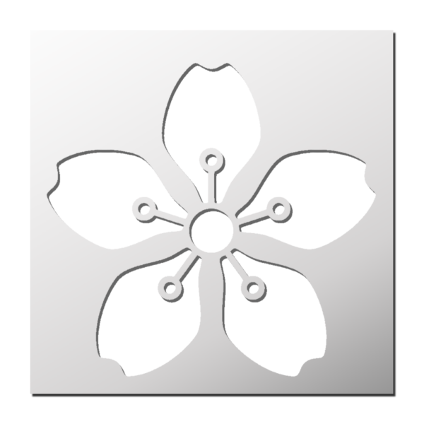 Pochoir Fleur