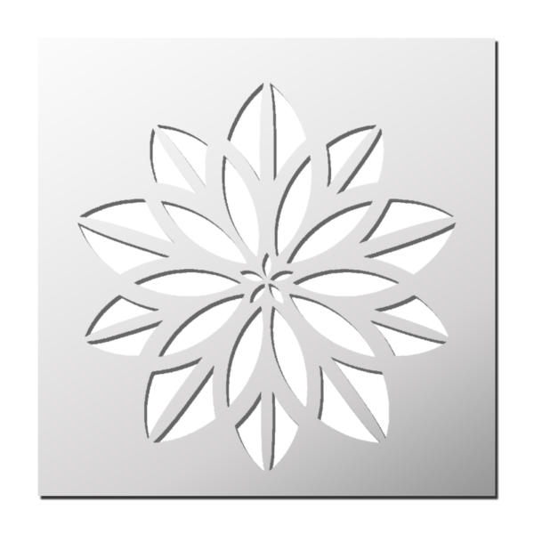 Pochoir Fleur Mandala