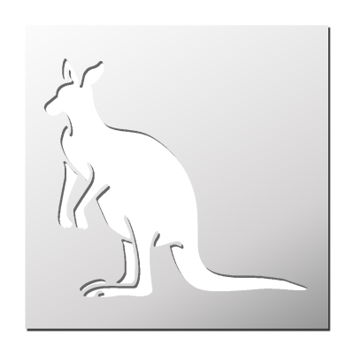Pochoir Kangourou