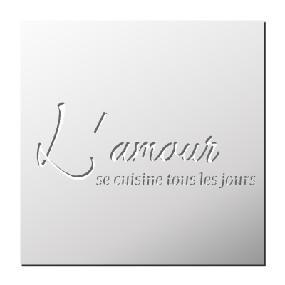 Pochoir L’amour se cuisine tous les jours
