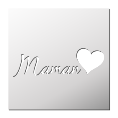 Pochoir Maman Coeur