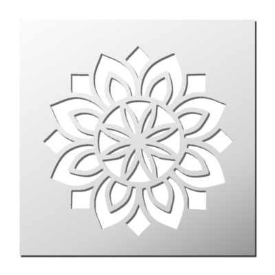 Pochoir Mandala