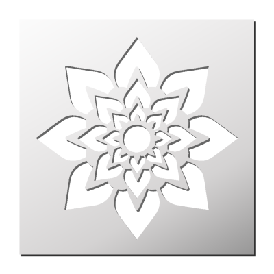 Pochoir Mandala