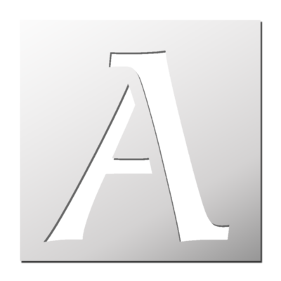 Pochoir Lettre A