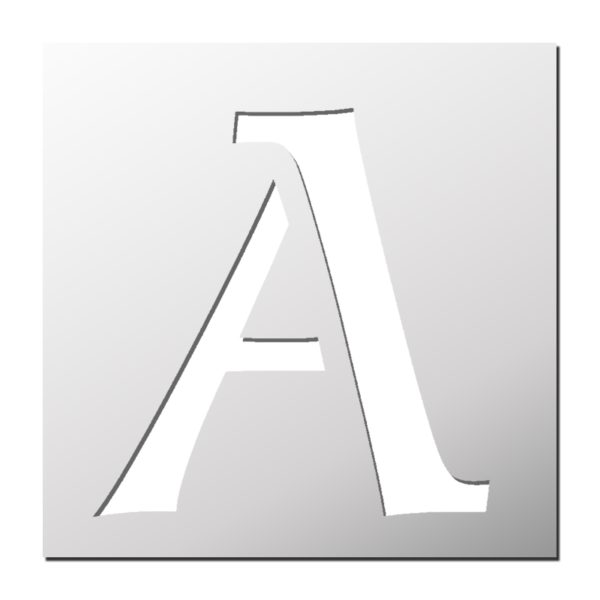 Pochoir Lettre A