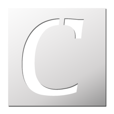 Pochoir Lettre C