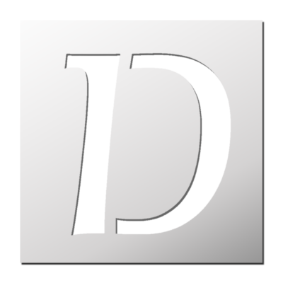 Pochoir Lettre D