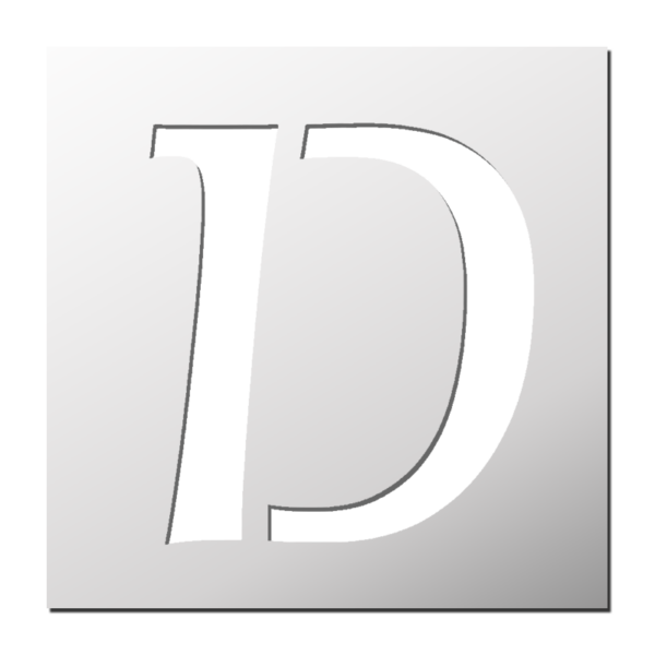 Pochoir Lettre D