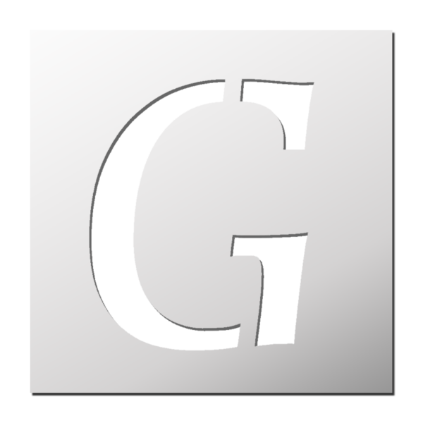 Pochoir Lettre G
