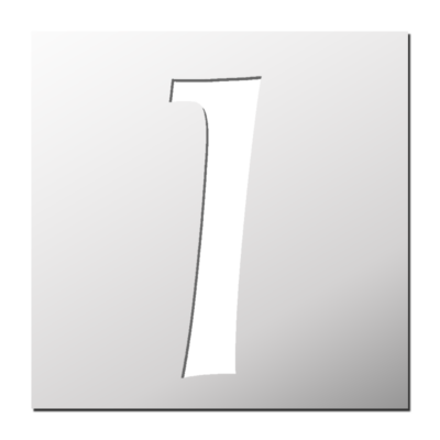 Pochoir Lettre I