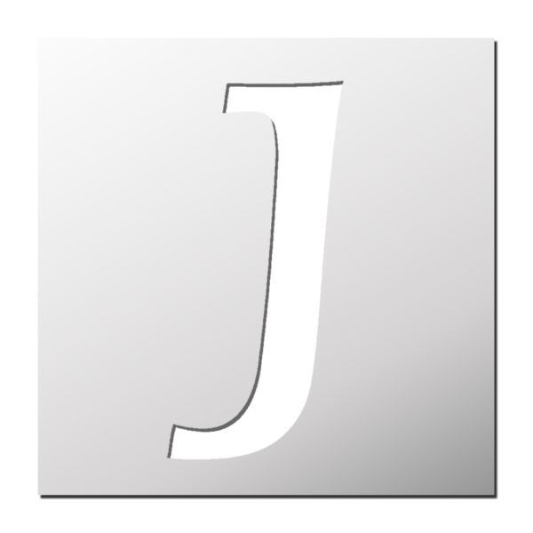 Pochoir Lettre J