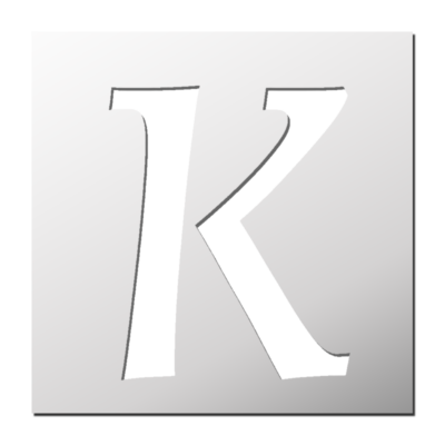 Pochoir Lettre K