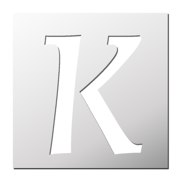 Pochoir Lettre K