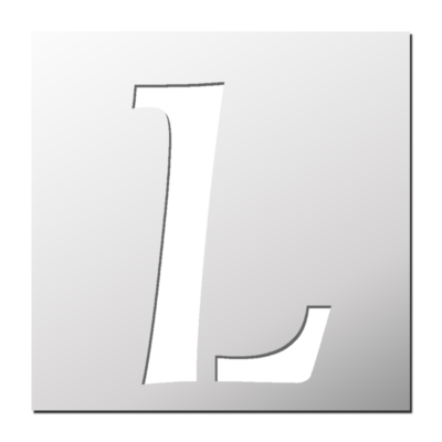 Pochoir Lettre L