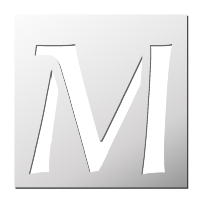 Pochoir Lettre M