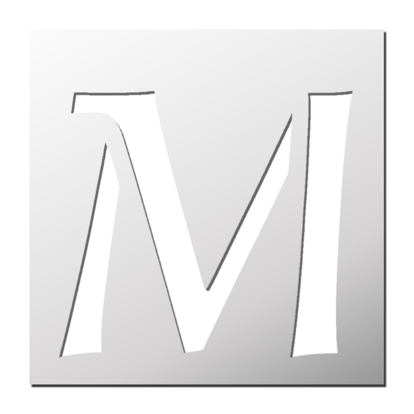Pochoir Lettre M