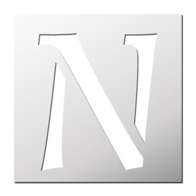 Pochoir Lettre N