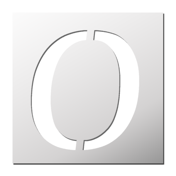 Pochoir Lettre O