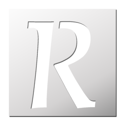 Pochoir Lettre R