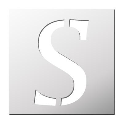 Pochoir Lettre S