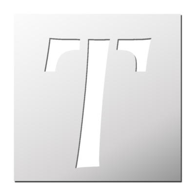 Pochoir Lettre T