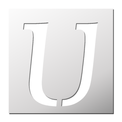 Pochoir Lettre U